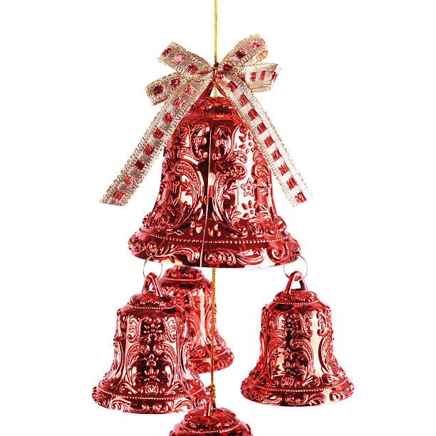 christmas bell - red bauble audio stock-fotos und bilder