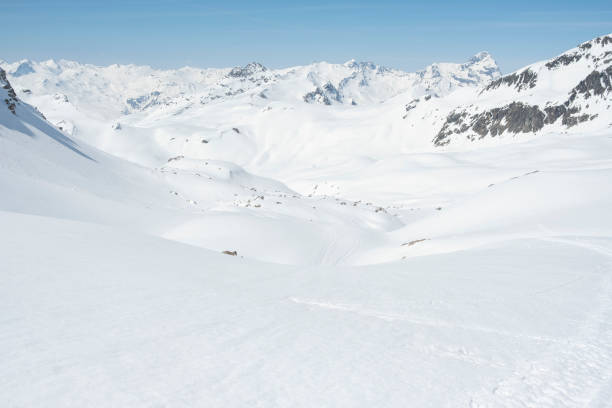 istock Majestic snowy mountain valley 952421340