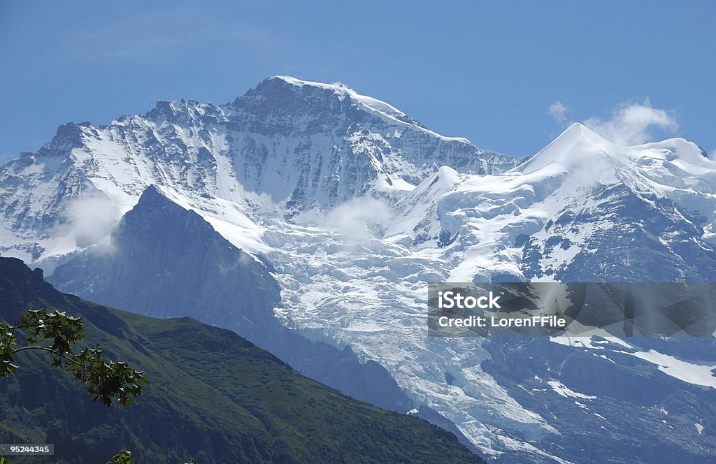 Jungfrau-Gletscher - Lizenzfrei Alpen Stock-Foto