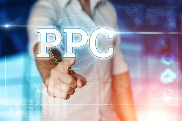 istock Businessman clicks on a virtual screen and selects 