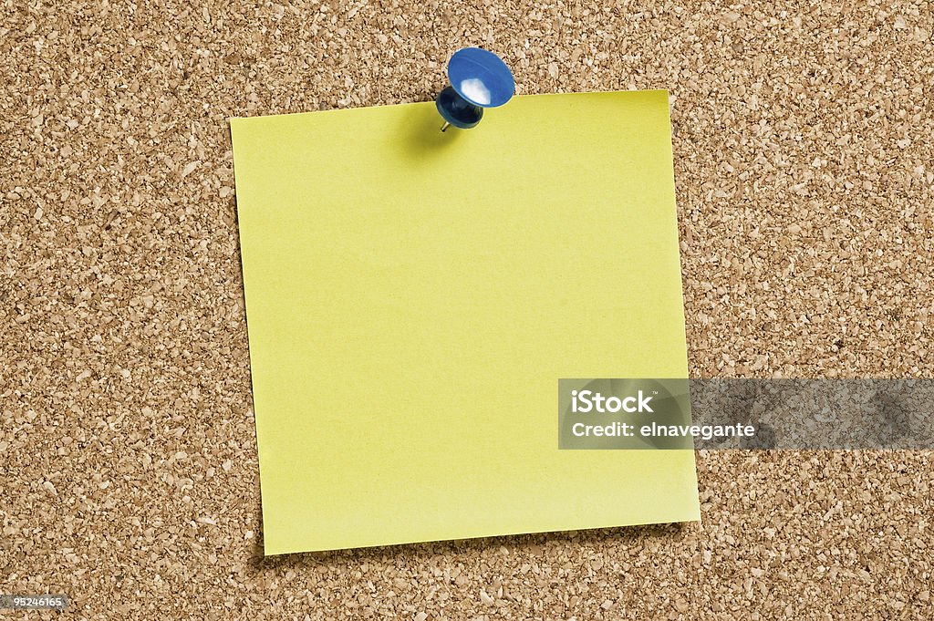 Yellow remainder note  Adhesive Note Stock Photo