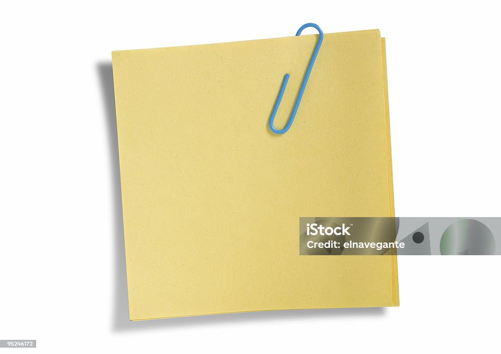 Yellow remainder note  Adhesive Note Stock Photo