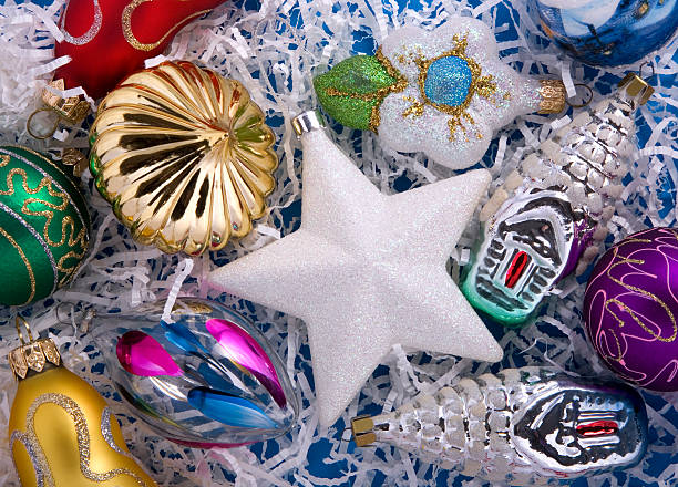 istock Set of christmas decorations 95246420