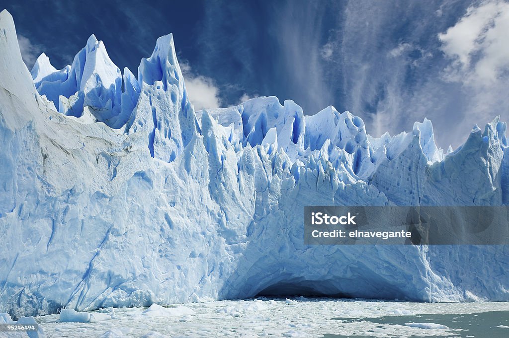 Geleira Perito Moreno, na Patagônia, Argentina. - Foto de stock de Antártica royalty-free