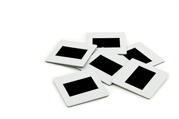 istock Pile of slides with frames on llightbox. 95246609