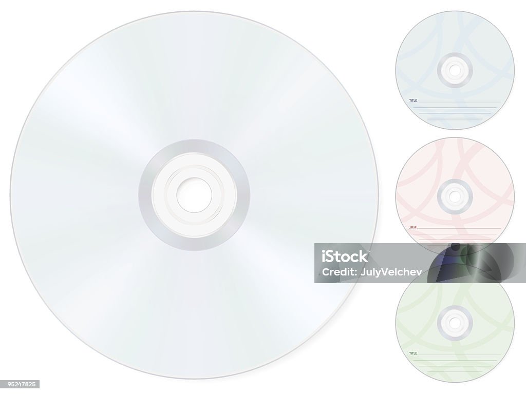 Compact Disk Back Compact Disk Stock Illustration - Download Image Now - Blank, Circle ...