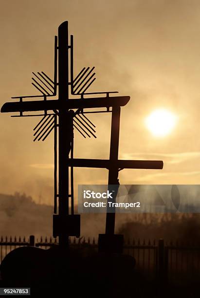 Cemetery Stock Photo - Download Image Now - Afterlife, Autumn, Back Lit