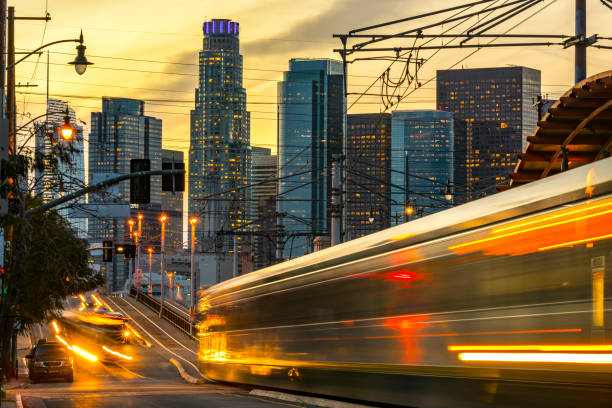 Los Angeles in the evening hour