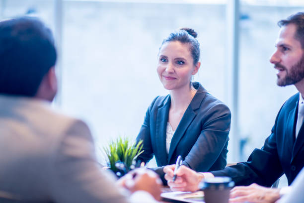 istock Professionals at a business meeting 952492968
