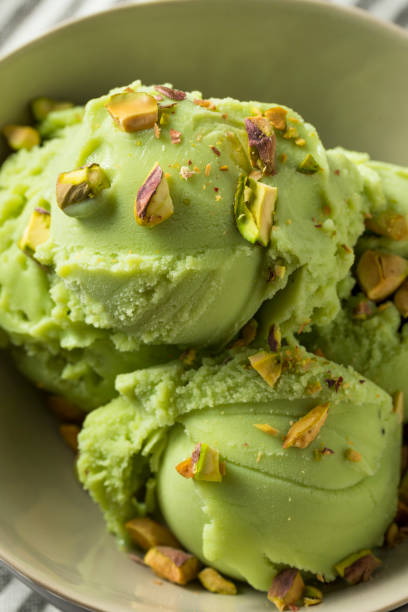 istock Homemade Green Pistachio Ice Cream 952495110