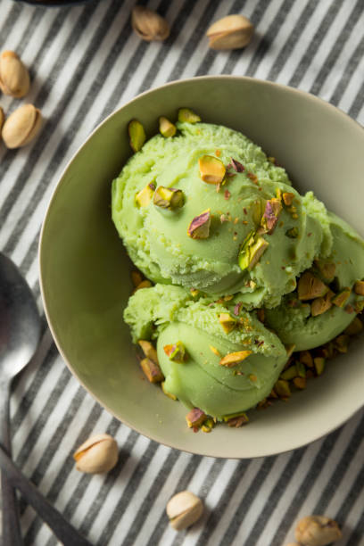 istock Homemade Green Pistachio Ice Cream 952496442