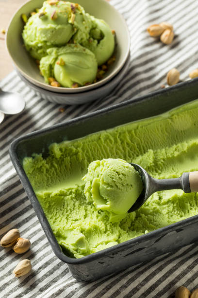 istock Homemade Green Pistachio Ice Cream 952496832