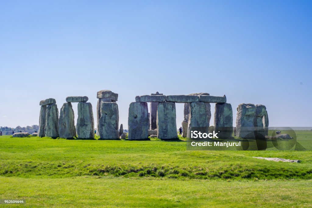 Stonehenge in einem sonnigen Tag - Lizenzfrei Alt Stock-Foto