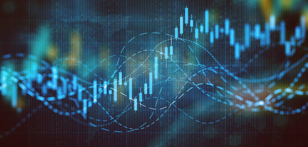 business graph and charts - flow chart strategy analyzing chart imagens e fotografias de stock