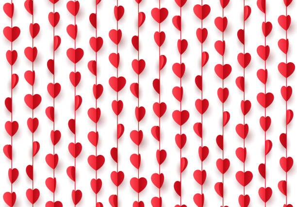 6,700+ String Of Hearts Stock Illustrations, Royalty-Free Vector ...