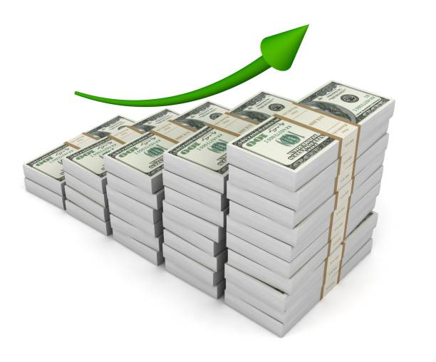 istock money graph 3d illustration isolated on white background 952547440