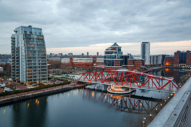 istock Aerial view Salford Quays 952556228