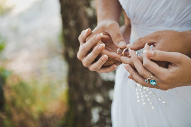istock Hands with wedding rings 1603. 952566510