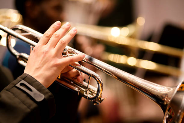 istock Trumpet player performing in an orchestra 952586860