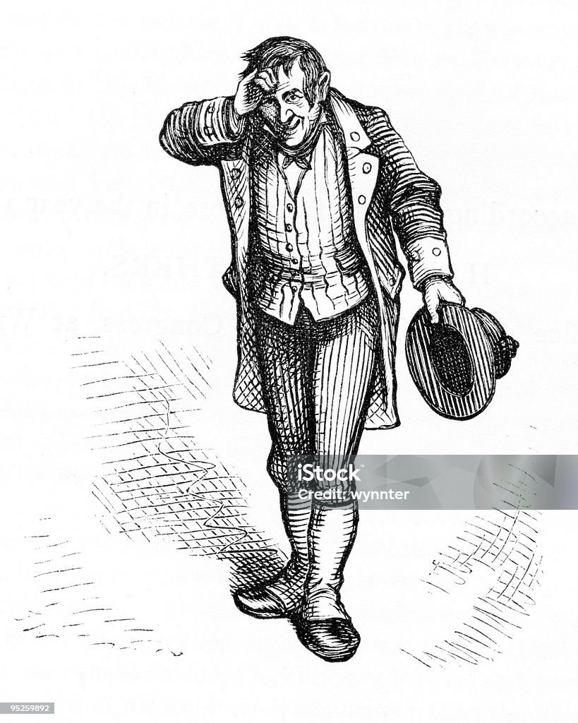 Чарльз Диккенс 1873 - Стоковые иллюстрации Мужчины роялти-фри