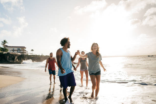 istock A cheerful walk at the beach 952624344