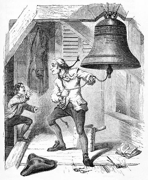 鳴る鐘、1776 - liberty bell点のイラスト素材／クリップアート素材／マンガ素材／アイコン素材