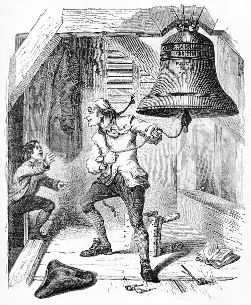 звонить колокол свободы, 1776 - liberty bell stock illustrations