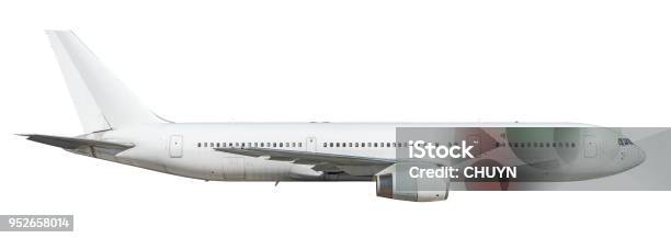 Flying High Stock Photo - Download Image Now - Airplane, Side View, Profile View