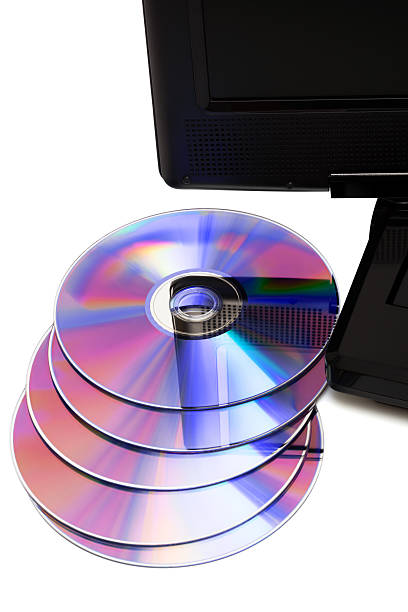 istock TV with a dvd disks 95266759