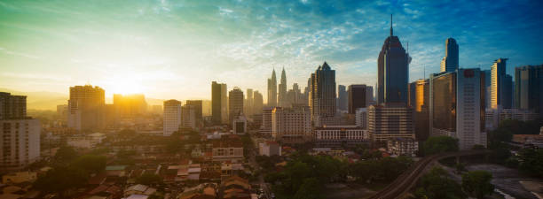 istock Kuala Lumpur city skyline at dawn panoramic 952679572