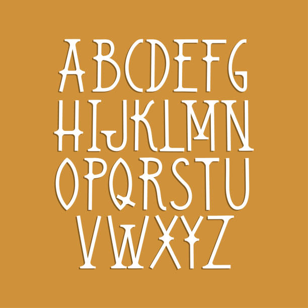 istock Vector capital font in Art Deco style on a gold background. 952714800
