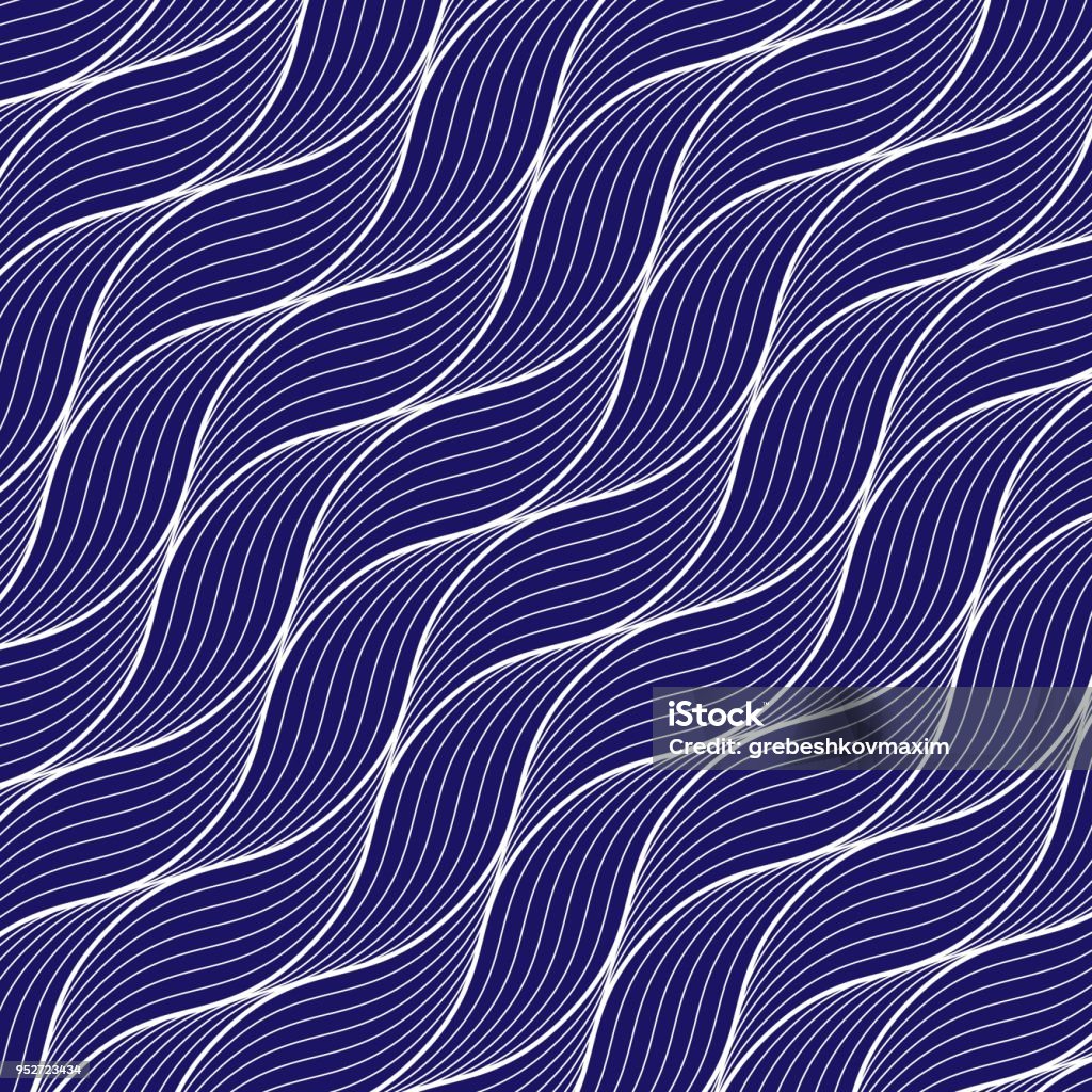 Simple Wave Pattern Geometric Geometric Wave Pattern Stock Illustration - Download Image Now ...