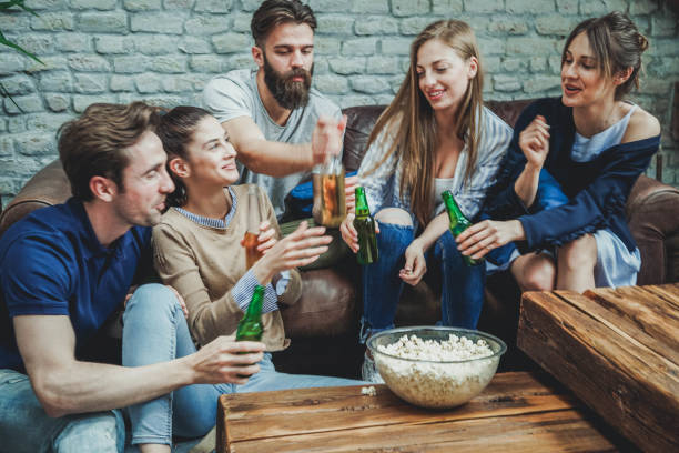 istock Party time with beer and popcorn 952729634