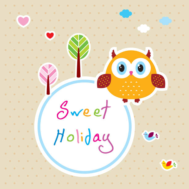 istock cute owl sweet holiday greeting card vector 952737550