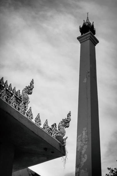 istock The crematory at Thai temple with black and white image for expressing condolence 952739484