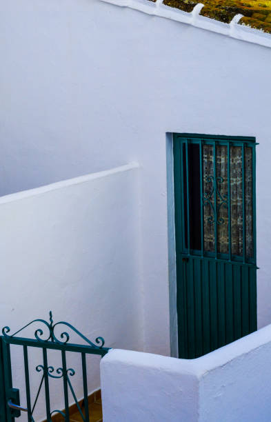 istock Stylish balcony with a metal railing, solid architectural element, a place of rest and relaxation, vintage decor 952742150