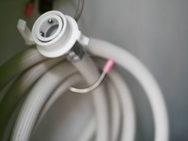 istock plastic hose with Garden hose pipe 952750396