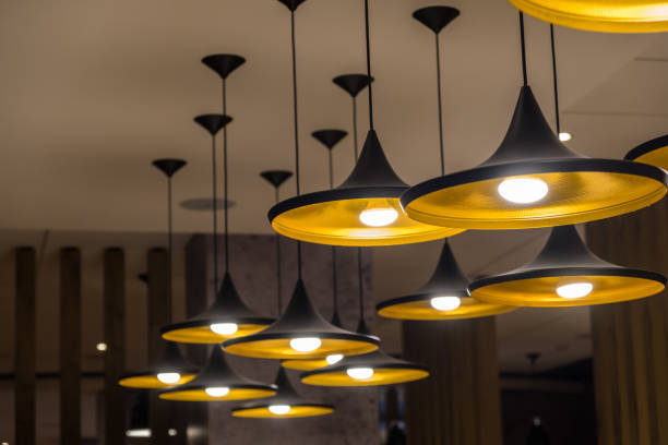 istock Chandelier lights hanging from the ceiling 952758064