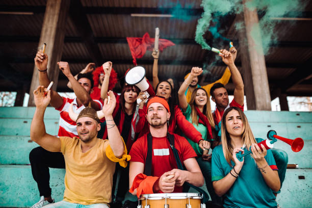 istock supporters screaming at the stadium 952758740