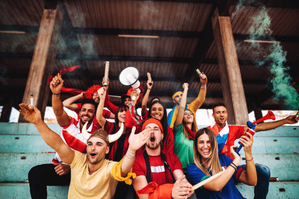 istock supporters screaming at the stadium 952758846