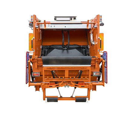 Dz Rear Loader Picture Mechanism Of The Rear Loader Stock Photo - Download Image Now - Garbage ...