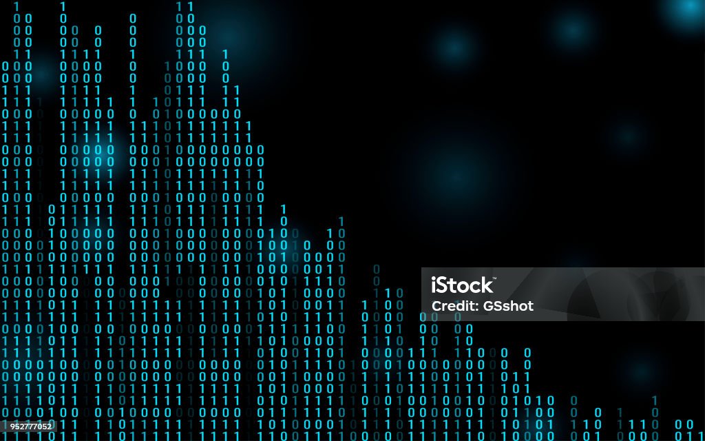 Digital Binary Code Stock Illustration - Download Image Now - Abstract ...