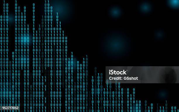 Digital Binary Code Stock Illustration - Download Image Now - Abstract ...