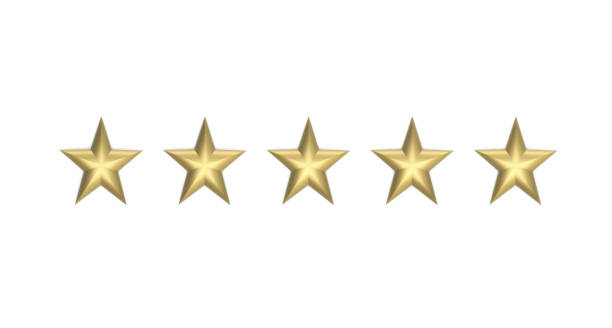 istock star rating - golden stars on white background 952791972