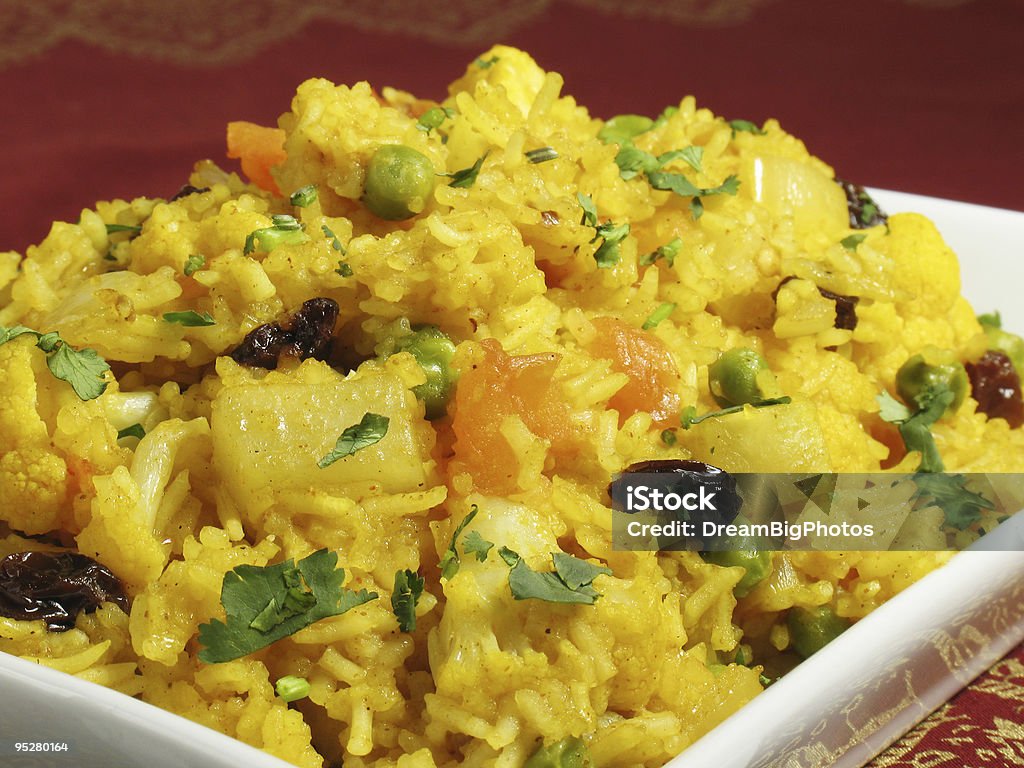 Biryani Rice  Saffron Rice Stock Photo