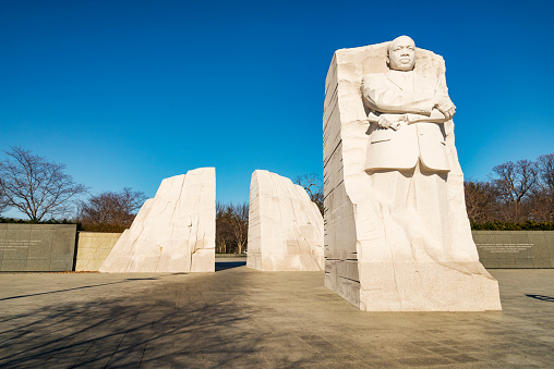 Martin Luther King Junior Memorial in Washington DC, USA