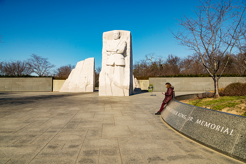 Martin Luther King Junior Memorial in Washington DC, USA