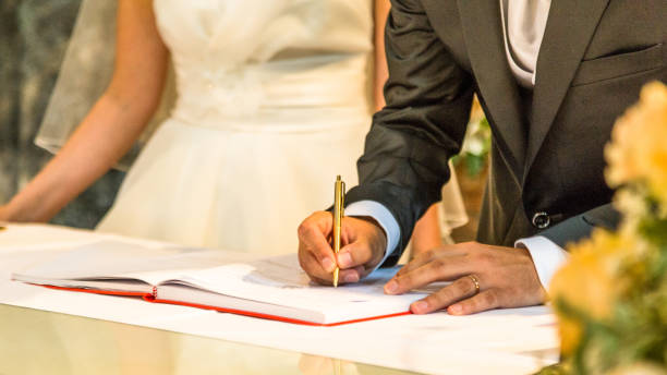 istock wedding signature during the wedding ceremony 952818392