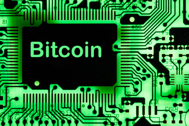 istock close up of Bitcoin money mining connect Internet Network 952823218