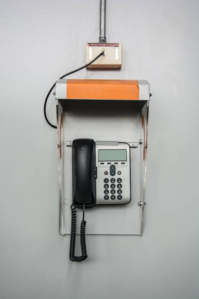 istock IP phone in box on a white background 952831610